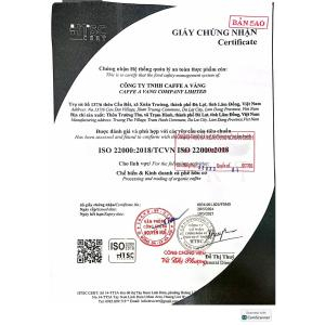 TCB CÀ PHÊ VÀNG ARABICA YELLOW BOURBON 1